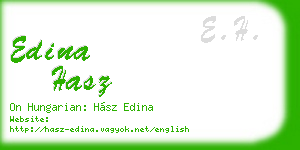 edina hasz business card